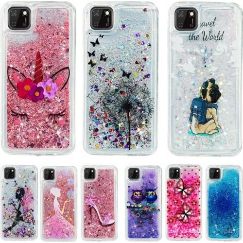 Huawei Honor 9S Case Honor 9s Soft Case on For Fundas Huawei Honor 9S 9 S DUA-LX9 Cover Dynamic Liquid Glitter Phone Cases Etui