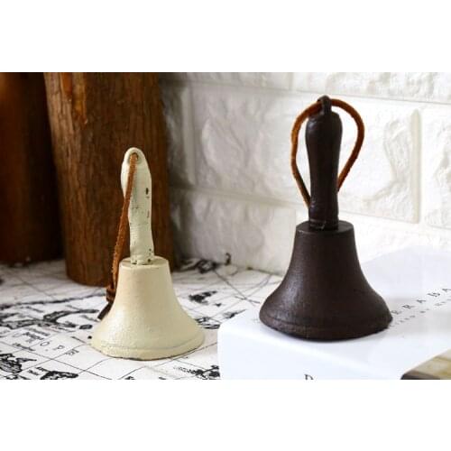 Cast Iron Antique Style Hand Held Bell