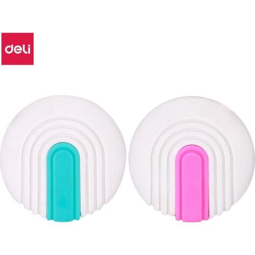 Deli Cute Eraser 2Pcs/Lot for Kids 2 colors Non Slip comfortable erasing Gift Creative Stationery Pencil Erasers EH02901