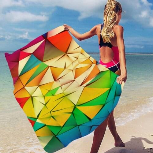 Double-faced Velvet Quick-drying Beach Towel Portable Beach Bath Towel Ins Wind Beach Sports Swimming Shawl Bath Towel