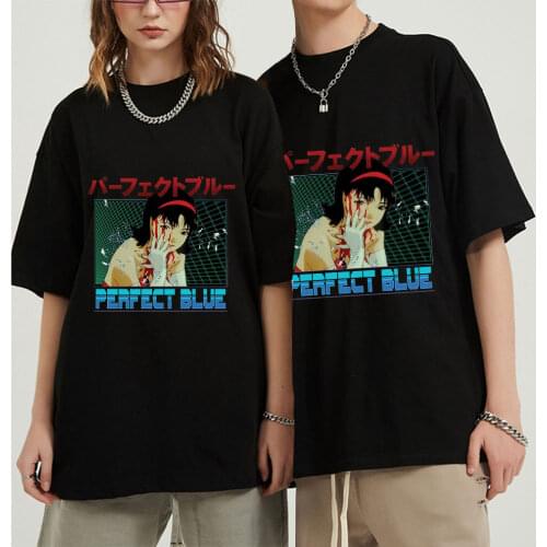 Perfect Blue Junji Ito Anime Japanese Design Summer Cotton Men T Shirt T-shirt Vintage Unisex Shirt Short Sleeve Tee Tops Cotton