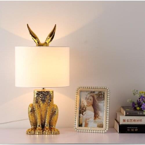 Creative LED Wall Lamps Rabbits Home Decor Desk Lights Childrens Room Desk Lamps Bedroom Bedside Lighting Nordic Light Fixtures