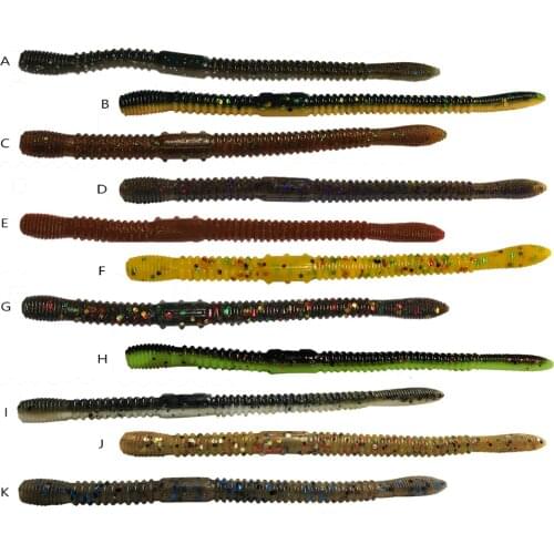 Soft Plastic Fishing Bait Floating Worms 10cm 2.5g 10pc Soft Silicone Lure Earthworm Artificial Bait Bass Fishing Worm Baits