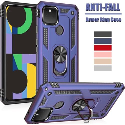 Magnetic Ring Holder Stand Kickstand Cover For Google Pixel 5 4a 3a 4 XL Coque Shockproof Armor Case For Pixel5 pixel4a Funda