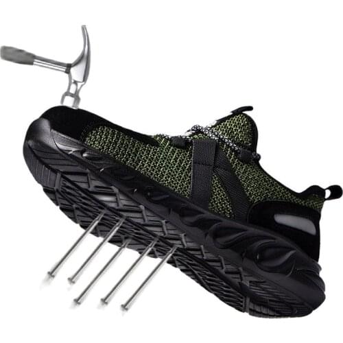 Indestructible Women Mens Steel-Toe Work Safety Sport Shoes Casual Breathable Outdoor Sneakers Puncture Boots Comfortable Shoes