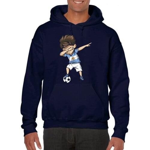 Uomini 2019 Nuovo Manica Corta Hipster Tamponando Soccerer Argentina Jersey Calciatore Argentino Men Hoodies Sweatshirt