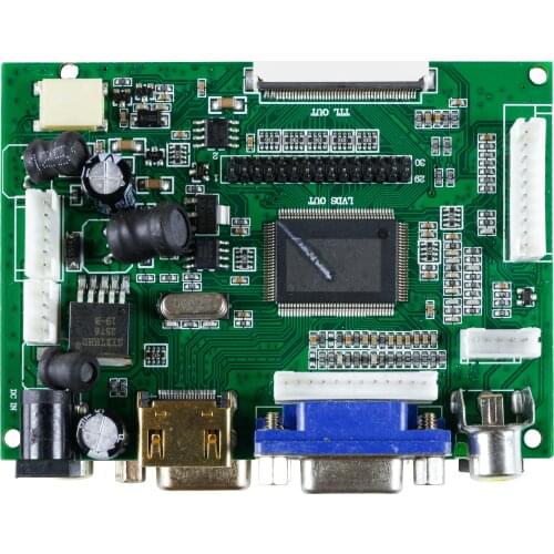 LCD Display TTL LVDS Controller Board HDMI VGA 2AV 50 PIN for AT070TN90 Support Automatically VS-TY2662-V1 Driver Board