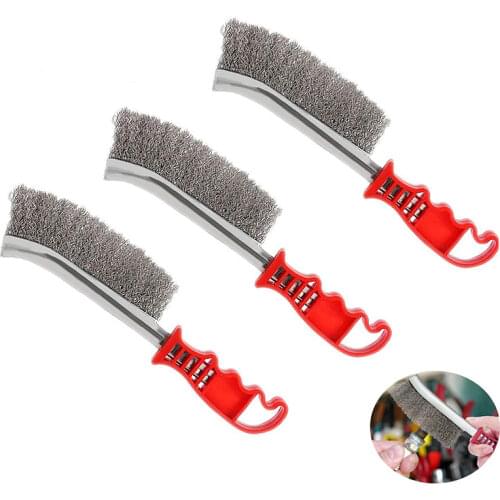 Wire Scratch Brushes Grill Cleaner BBQ Grill Steel Wire Brush Brush-Steel Stainless Steel Wire Brush Rust Paint Removal Tools
