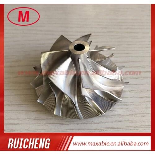 RHF55 forward 7+7 blades 46.50/60.00mm Point milling high performance turbocharger milling/aluminum 2618/billet compressor wheel
