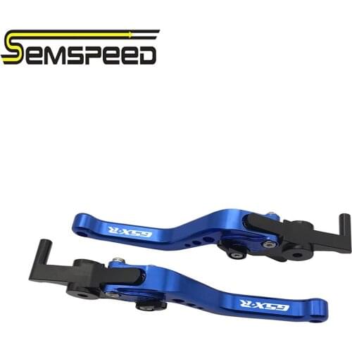 SEMSPEED GSXR LOGO Motorcycle CNC Short Adjustable Brake Clutch Levers For Suzuki GSXR1000 GSX-R gsxr 1000 2007 2008 Left Right