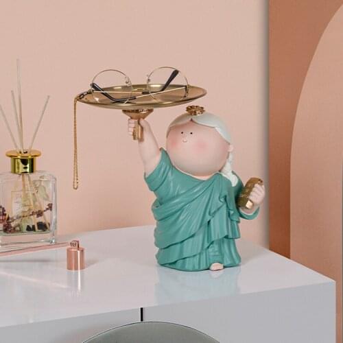 Big artist Liberty entrance key storage decoration living room TV cabinet tray home desktop decorations