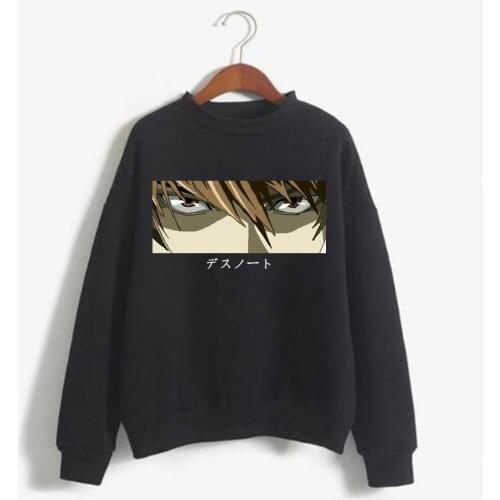 2021 Anime Death Note Eyes Sweatshirt Oversized Japanese Streetwear Mens Hoodies Men Women Unisex Hoodie Men