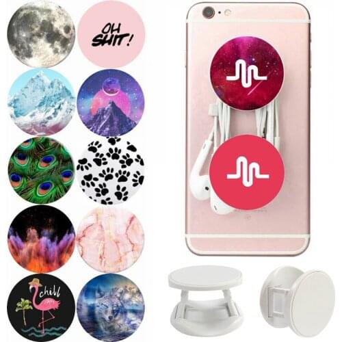 Universal Musically fly попсокет Round Phone Holder Pocket Socket Lazy Finger Expanding Stand For Smartphone and Tablets