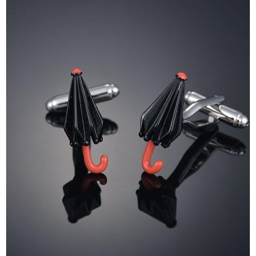 Funny black umbrella Cufflinks Cufflinks French shirt Cufflinks