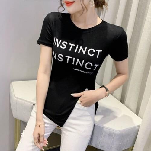 2021Europe summer new short Sleeve printing Women Sexy Tops Casual Slim O Neck Woman T Shirts women sexy tops y2k tops