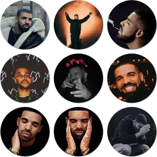 58mm Drake Newest Super Cute Icons Pins Badge Decoration Brooches Metal Badges For Clothes Backpack Decoration