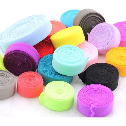 1M Elastic Ribbon Lace DIY Ribbons Crafts Wide 2cm Colored Ribbon Elastic Fabric Sewing Clothing Accessories Trim wstazka LQ45