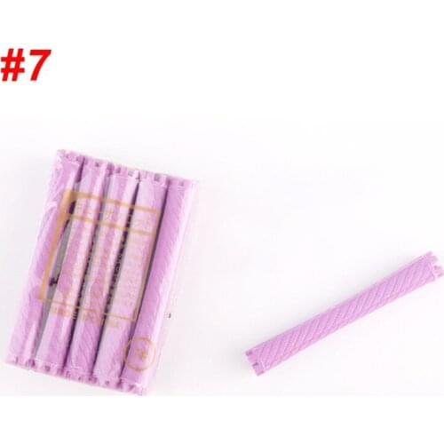 3 Packs/set 11mm Hair Perm Rods with Rubber Bands Kit Cold Permanent Bar Plastic Curlers Rollers Set Wave Fluffy Corn Hair 1507