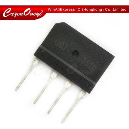5pcs/lot 25A 1000V diode bridge rectifier gbj2510 In Stock