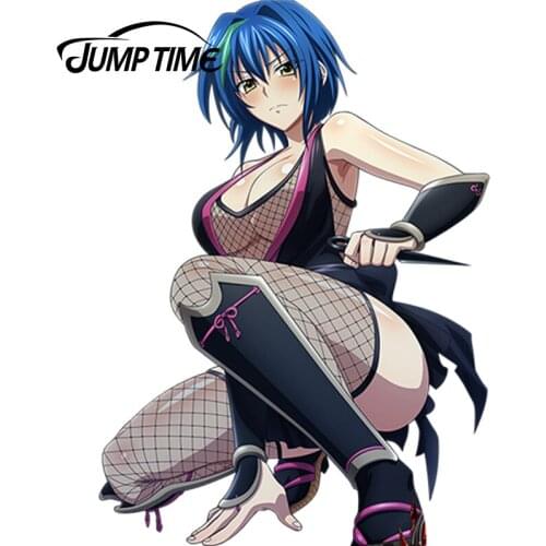 JumpTime 13cm x 9.4cm Car-Styling Vehicle Sexy Anime High School DxD Xenovia Quarta Creative Car Stickers Waterproof Accessories