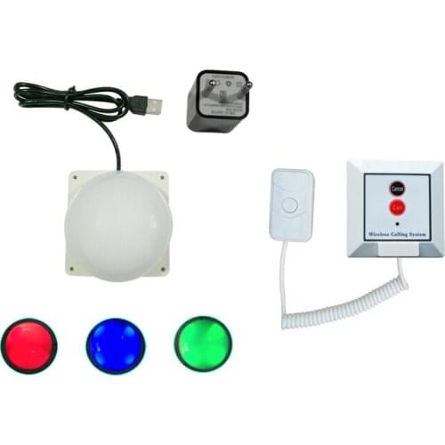 Wirless Calling System button call for patient in the sickroom and room light for nurse from outside for Cafe/Hospital Emergency