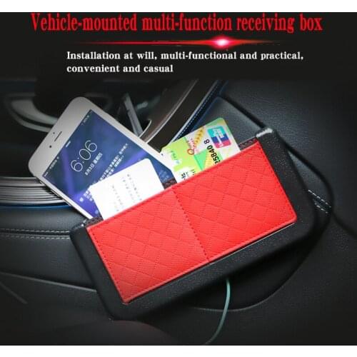 Car Seat Back Tidy Storage Box Microfiber leather Coin Bag Case Pocket Organizer