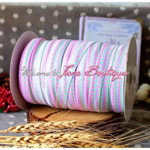 FLRA FOE Classical printed elastic printed fold over elastic wholesale 5/8 foe