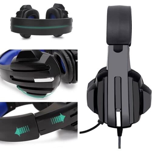 Gaming Headset Stereo Surround 3.5mm Wired Mic For PS4 Laptop For Xbox one Gamer
