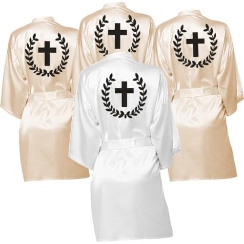 Personalized Bride Robe Dressing Gown Satin Bridal Pajamas Bridal Party Robes Bridesmaid Robes gift 16 Colors