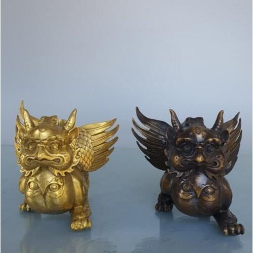 China brass Dapeng God bird crafts statue