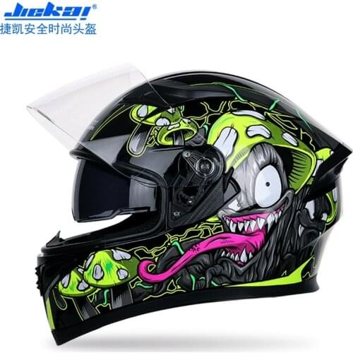 2020 New Flip Up Double Lens Motorcycle Helmet Voyage Racing Dual Lens Helmet Design Modular Helmet DOT Approved