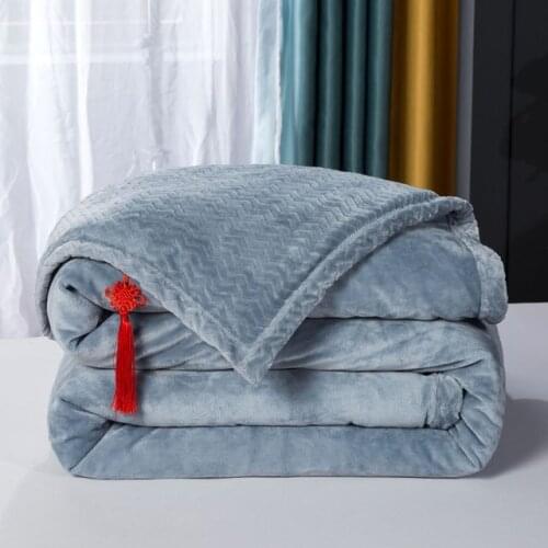 Real Time-limited Soft Warm Lamb Wool Blanket For Bed Winter Bedspread Sofa Throw 5 Size Light Thin Double Blankets Layers