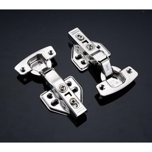 10pcs/lot high quality stainless steel hinge damping hydraulic buffer hinge cabinet hinge furniture hardware accessories