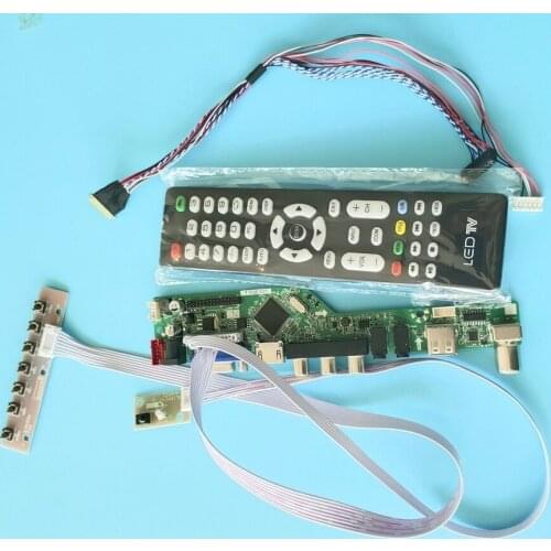 Fit LTN156AT14/LTN156AT15/LTN156AT17/LTN156AT19 1366*768 WLED LCD LVDS 40-Pin screen drive card kit 60Hz monitor VGA+USB+AV