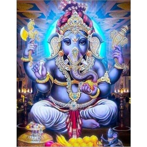 Full,Square,round,5d diy,Diamond painting,picture of rhinestone ganesha paintings,mosaic full embroidery,Home decoration YG1656