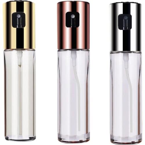 Portable Glass Oil Dispenser Pump Vinegar Spray Bottle for Frying BBQ 100ml