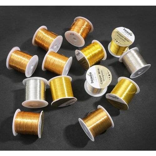 Big Roll Wire 0.2/0.3/0.4/0.5/0.6/0.8/1MM Copper jewelry wire beading wire DIY handcraft string material accessories