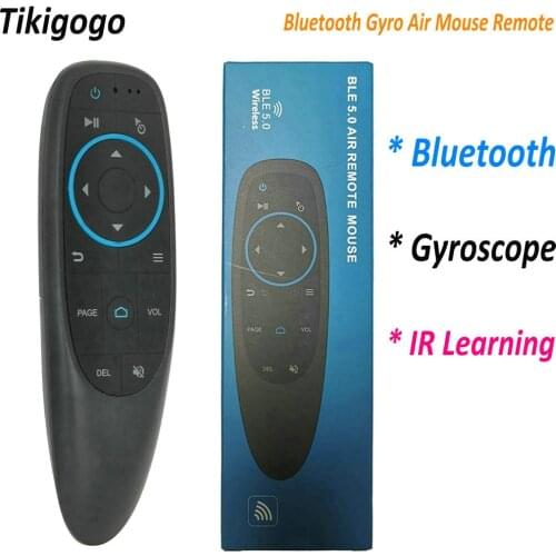Tikigogo Bluetooth 5.0 Air Mouse Gyroscope IR Learning BLE Remote control for Android Smart TV BOX Phone PC remote controller