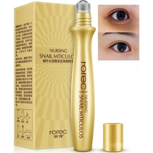 Rorec Snail Eye Serum Remove Dark Circle Anti-Aging Wrinkle Essence Moisturize Hydrating Serum Ease The Fatigue Of The Eye Care