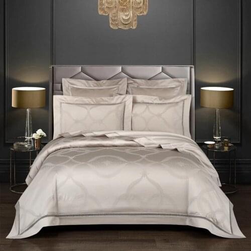 Premium Egyptian Cotton Jacquard Duvet Cover set Luxury Extra King US Queen King 4/6Pcs Bedding set Comforter Cover Bed sheet