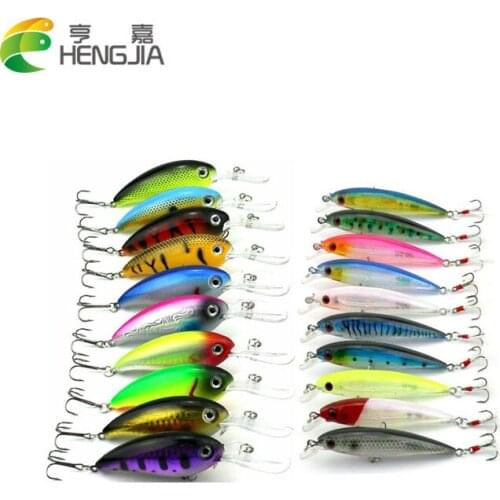 20pcs hard crankbaits minnow mixed fishing lures kit wobbler pike carp trout perch catfish fishing baits pesca fishing tackle