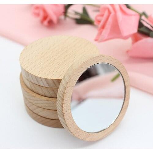 100PCS Personalized Name Date Wooden Mirror Custom Wedding Favors And Gifts For Guests Souvenirs