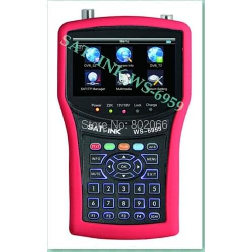 2014 HD DVB-S2 & DVB-T2 DVB-T dvb-t Combo satellite signal meter terrestrial finder WS6959