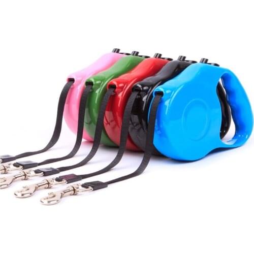 3M/5M Retractable Pet Dog Leash Automatic Adjustable Puppy Collar Dog Harness Traction Rope Walking Lead Leash Dog Supplies