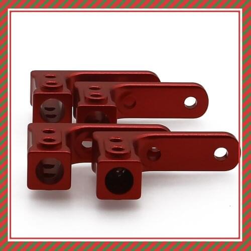 4Pcs anodized silver alloy side pedal mount side skirt rc hobby model car 1:10 HPI Venture FJ Cruiser crawler upgraded parts