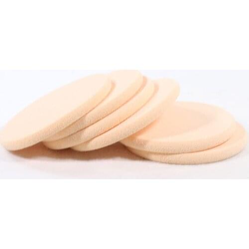 6pcs Women Foundation Powder Smooth Sponge Puff Dry Wet Use Pro Makeup Facial Face Cleaning Pad Tools Round Shape