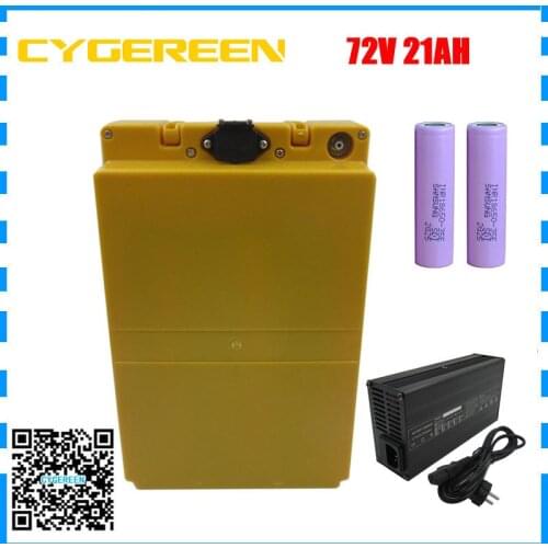 1500W 72V 17AH E Bike Bicycle Battery Pack 20S 72V 20AH Lithium Bateria With samsung 35E 18650 cell 30A BMS 84V 2A Charger