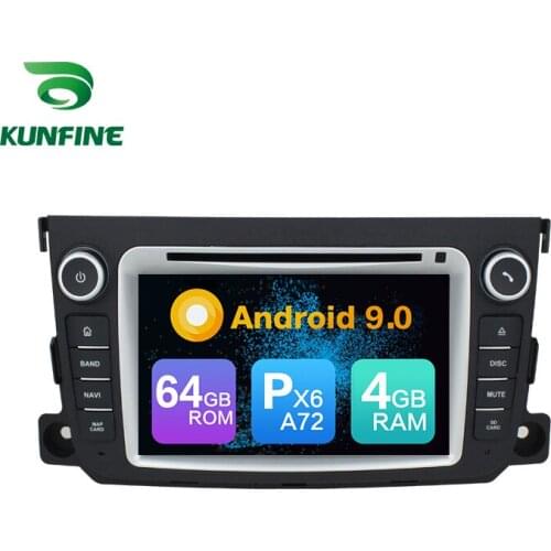 Android 9.0 Core PX6 A72 Ram 4G Rom 64G Car DVD GPS Multimedia Player Car Stereo For Benz SMART 2012-2015 Radio Headunit