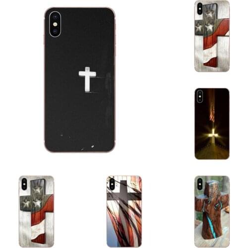 White Cross Jesus For Sony Xperia Z Z1 Z2 Z3 Z3+ Z4 Compact Z5 Plus M2 M4 XA XA1 XZ Premium Cases Fashion