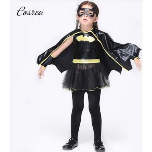 Kids Suit Child Girls Cosplay Mask Fancy Dress High Quality Superhero Costumes Set Outfit Festival Party Halloween